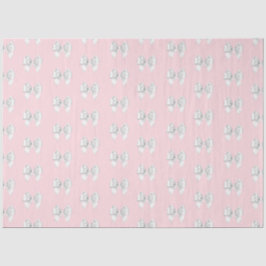 Glam Pink Aqua Blue Tiffany Thema White Bow Seidenpapier