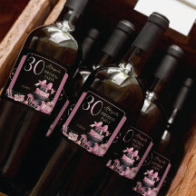 Glam Pink Black Fashion 30. Geburtstag Party