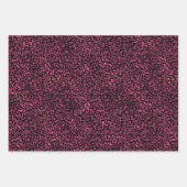 Glam Pink Black Leopard Print Geschenkpapier Set (Vorderseite)