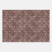 Glam Pink Black Leopard Print Geschenkpapier Set (Vorderseite 3)