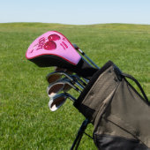 Glam Pink Cherry Lucky Retro Golf Headcover (In SItu)