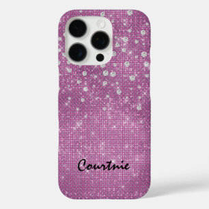 Glam Pink Diamond Jewels iPhone 16 Pro Hülle