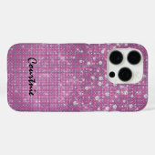 Glam Pink Diamond Jewels Case-Mate iPhone Hülle (Rückseite (Horizontal))