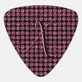 Glam Pink Diamonds Sparky Mit Monogramm Custom Plektrum