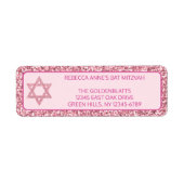 Glam Pink Elegant Star von David Bat Mitzvah (Vorne)