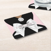 Glam Pink Ethnic Extravagant Tiffany Thema Kinderd Rechteckiger Pappuntersetzer (angewinkelt)