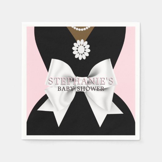 Glam Pink Ethnic Extravagant Tiffany Thema Kinderd Serviette (Vorderseite)