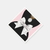 Glam Pink Ethnic Extravagant Tiffany Thema Kinderd Serviette (Ecke)
