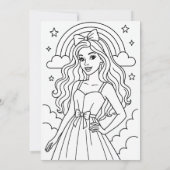 Glam Pink Fashion Doll Party for Girls Einladung (Rückseite)