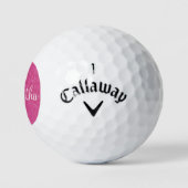 Glam-Pink-Geschenke Golfball (Logo)