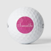 Glam-Pink-Geschenke Golfball (Vorderseite)