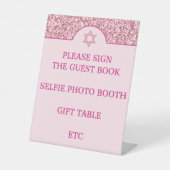 Glam Pink Gestalten Sie Ihr eigenes elegantes Bat Sockelschild (Vorderseite)