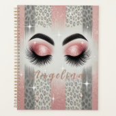 Glam Pink Glitzer Eyelashes Planer (Vorderseite)