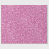 Glam Pink Glitzer Geschenkpapier (Flach)
