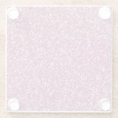 Glam Pink Glitzer Glasuntersetzer (Rückseite)