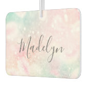 Glam Pink Glitzer Pastel Girly Pattern Autolufterfrischer (Links)