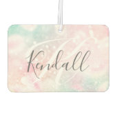 Glam Pink Glitzer Pastel Girly Pattern Autolufterfrischer (Rückseite)