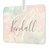 Glam Pink Glitzer Pastel Girly Pattern Autolufterfrischer (Links)