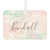 Glam Pink Glitzer Pastel Girly Pattern Autolufterfrischer (Vorderseite)