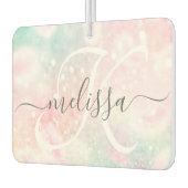 Glam Pink Glitzer Pastel Girly Pattern Autolufterfrischer (Links)