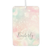 Glam Pink Glitzer Pastel Girly Pattern Autolufterfrischer (Vorderseite)