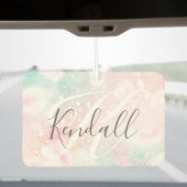 Glam Pink Glitzer Pastel Girly Pattern Autolufterfrischer