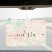 Glam Pink Glitzer Pastel Girly Pattern Autolufterfrischer