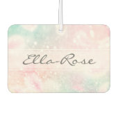 Glam Pink Glitzer Pastel Girly Pattern Autolufterfrischer (Vorderseite)