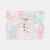 Glam Pink Glitzer Pastel Girly Pattern Fleecedecke (Vorderseite (Horizontal))