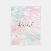 Glam Pink Glitzer Pastel Girly Pattern Fleecedecke (Vorderseite)