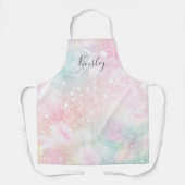 Glam Pink Glitzer Pastel Girly Pattern Schürze (Vorderseite)
