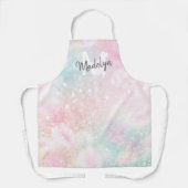 Glam Pink Glitzer Pastel Girly Pattern Schürze (Vorderseite)