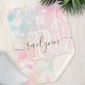 Glam Pink Glitzer Pastel Girly Pattern Sherpadecke