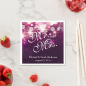 Glam Pink Glitzer Sparkling Wedding Serviette (Beispiel)