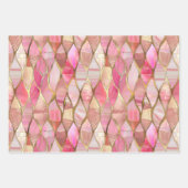 Glam Pink Glitzy Glitzer Geschenkpapier Set (Vorderseite 2)