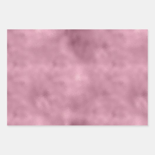 Glam Pink Glitzy Glitzer Leopard Print Geschenkpapier Set (Vorderseite 3)