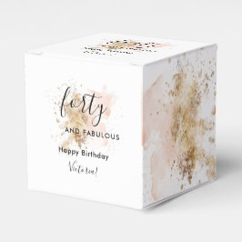 Glam Pink Gold 40 und fabelhaft 40. Geburtstag Geschenkschachtel