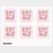 Glam Pink Gold Glitter 30. Geburtstag Sticker (Blatt)