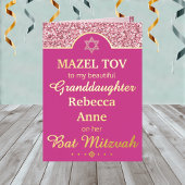Glam Pink Grandtochter Niece Bat Mitzvah Gold