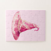 Glam Pink Hexenhut Puzzle (Horizontal)