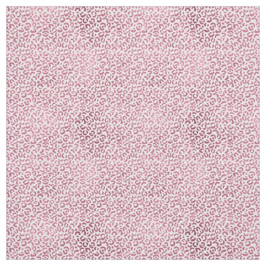 Glam Pink Leopard Print Stoff (Muster)
