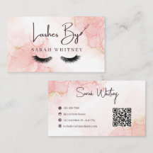 Glam Pink Marble Wimpern Artist