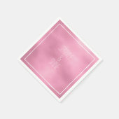 Glam Pink Ombre Serviette (Ecke)