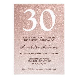 Rose Gold Einladungen Zazzle De