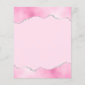 Glam Pink Silver Foil Wedite (Rückseite)