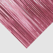 Glam Pink Sparkle Streifen Seidenpapier (Detail)