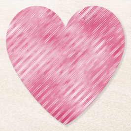 Glam Pink Streifen Untersetzer