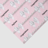 Glam Pink Tiffany Theme Herzlichen Glückwunsch Nam Seidenpapier (Detail)