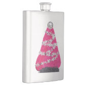 Glam Pink Weihnachtsbaum Flachmann (Rechts)