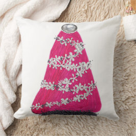 Glam Pink Weihnachtsbaum Kissen
